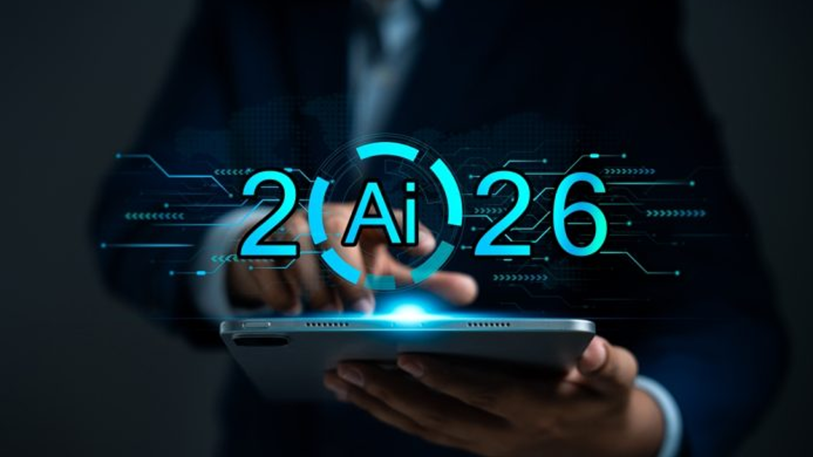 AI technology concept art showing practical applications