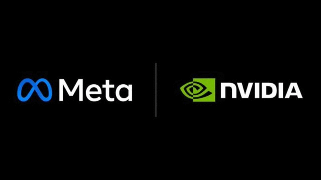 Meta and Nvidia partnership announcement for AI data center chips