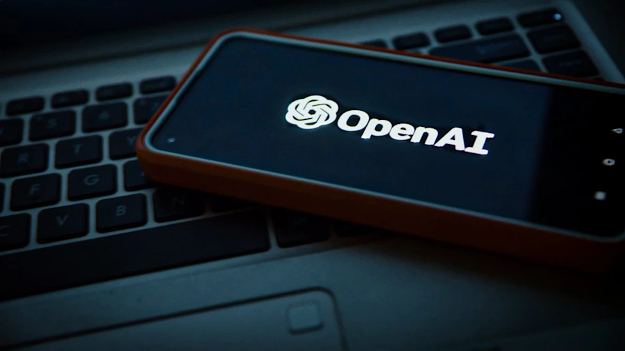 OpenAI logo with funding symbols