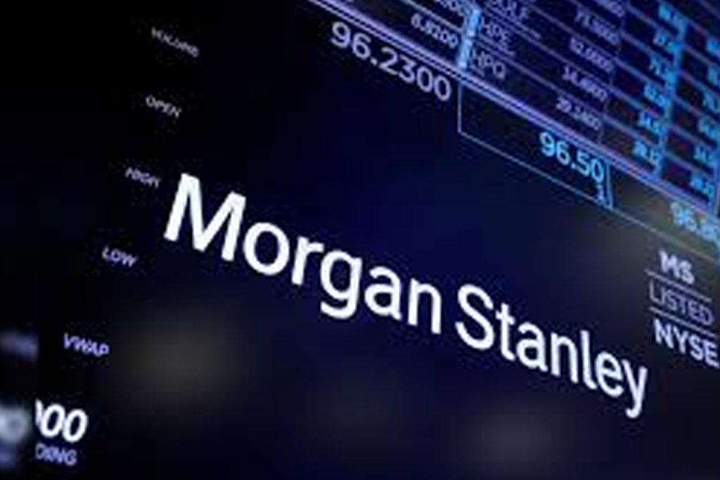 Bitcoin cryptocurrency symbol with Morgan Stanley ETF launch