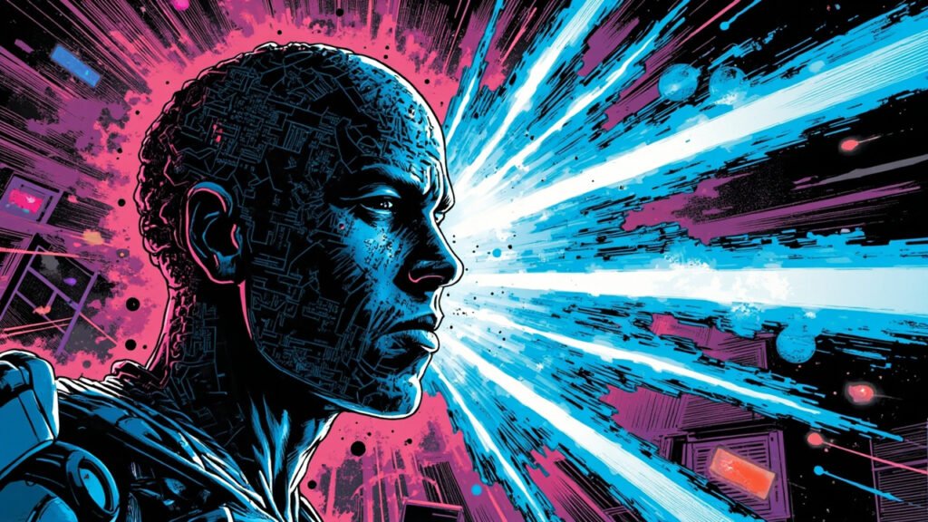 Google throttles Meta Gemini AI compute access, DC comic style