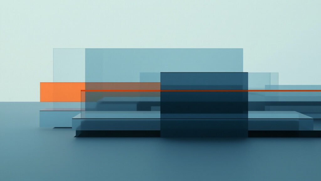 Abstract editorial composition representing Technology news — SK Hynix Q2 2026 earnings AI memory HBM4 Nvidia