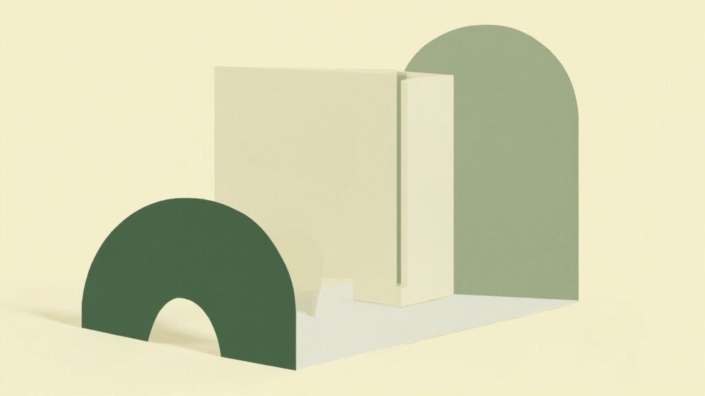 Overlapping abstract arches representing conversion paths between local and dollar stablecoins