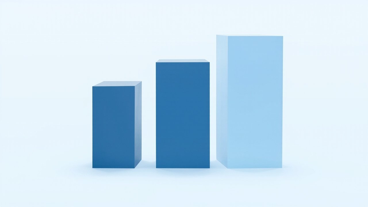 Three vertical translucent blue slabs of decreasing height representing declining stablecoin reserve