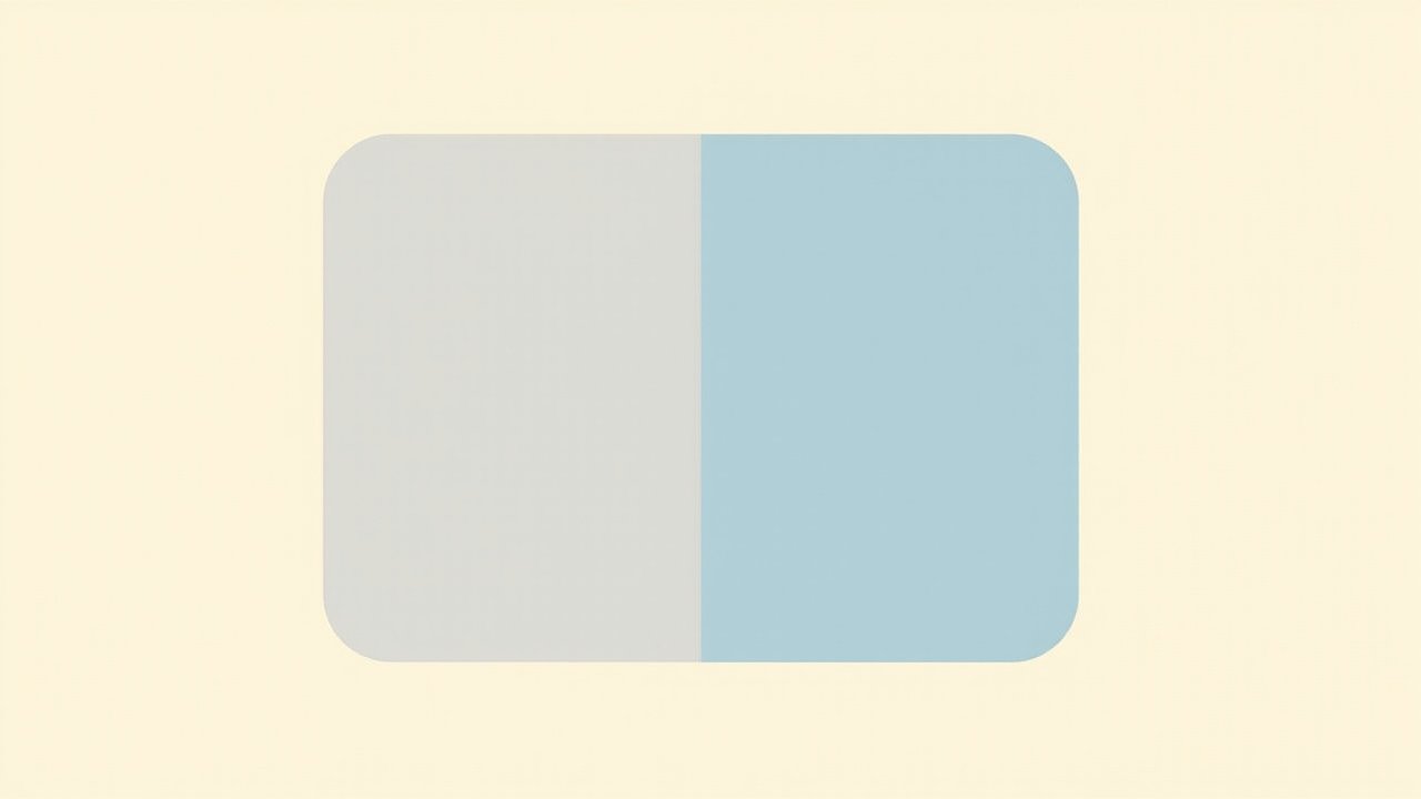 Two offset abstract panels representing an e-ink display and detachable color screen
