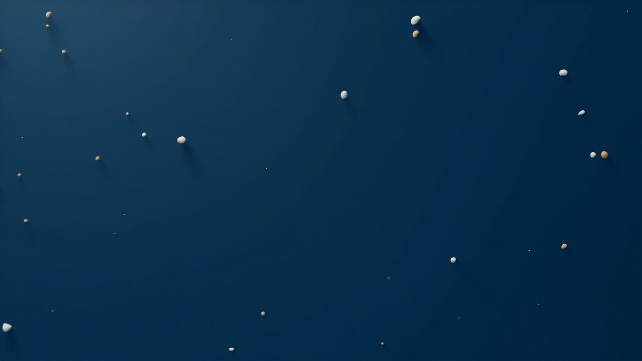 Small dots representing tokenization stocks falling on news of an SEC innovation exemption delay. Editorial illustration.