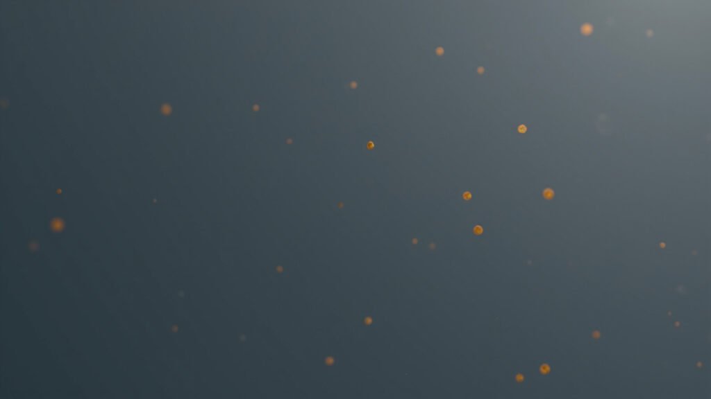 Abstract editorial image of scattered dots representing the Unitree IPO $46B valuation benchmark for humanoid robotics.