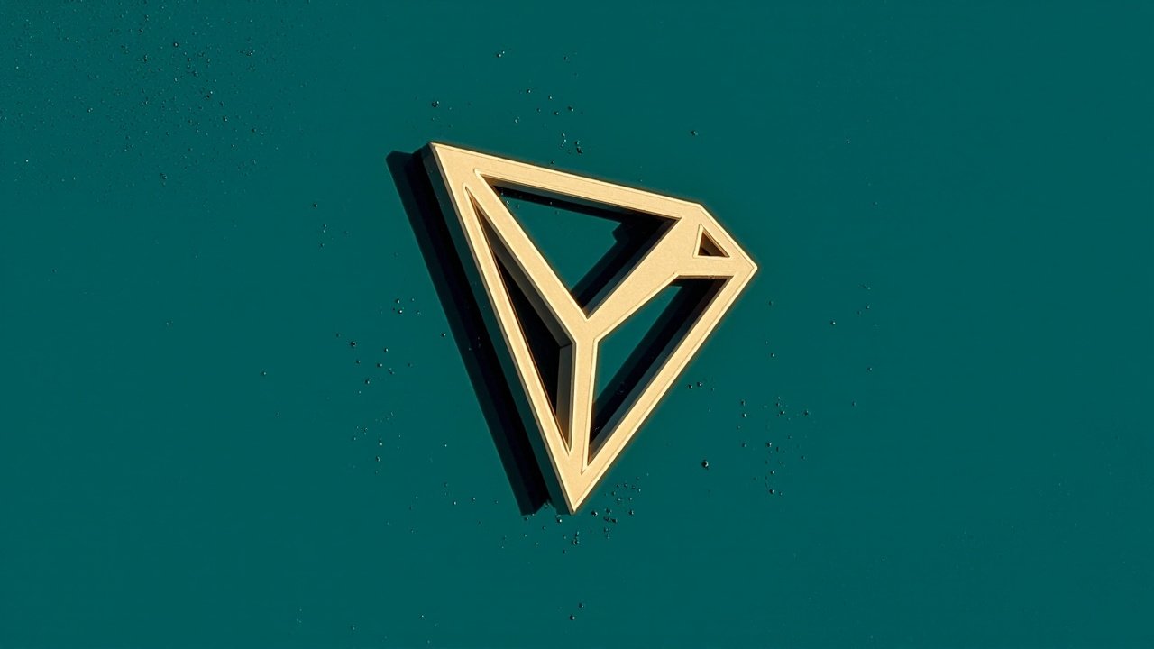 Editorial cover image for a news article titled: Tether Xinbi Crackdown: $39M USDT Frozen Across 10 Tron Wallets Linked to Telegram Scam Network. Visual scene: preserve the Tron logo from the referen