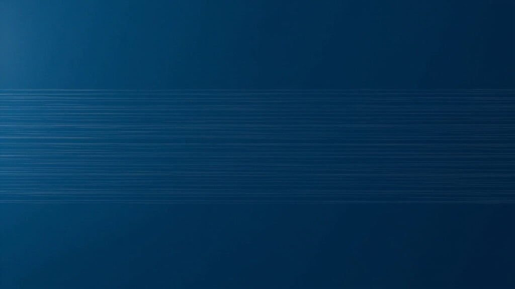 Thin horizontal slate gray and soft sky blue lines on deep navy background