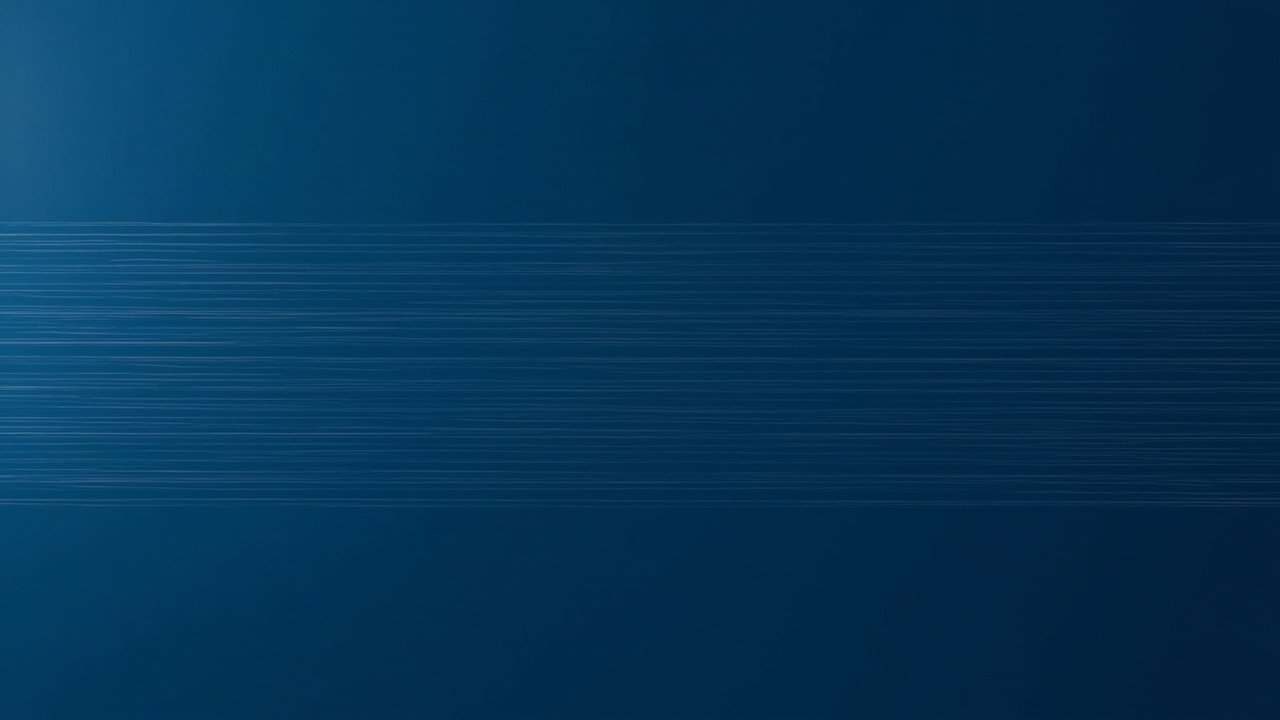 Thin horizontal slate gray and soft sky blue lines on deep navy background