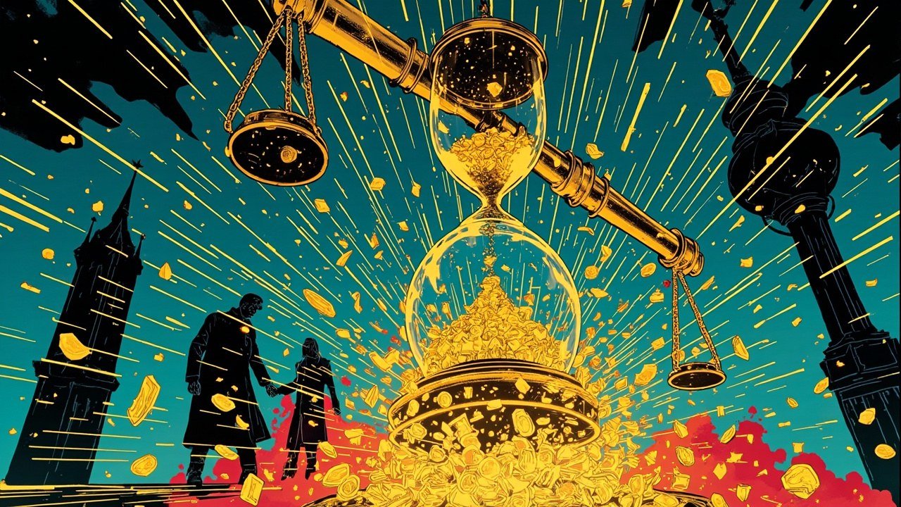Illustration of Franklin Templeton stock dividends flowing into Bitcoin through two Nasdaq-listed ETFs