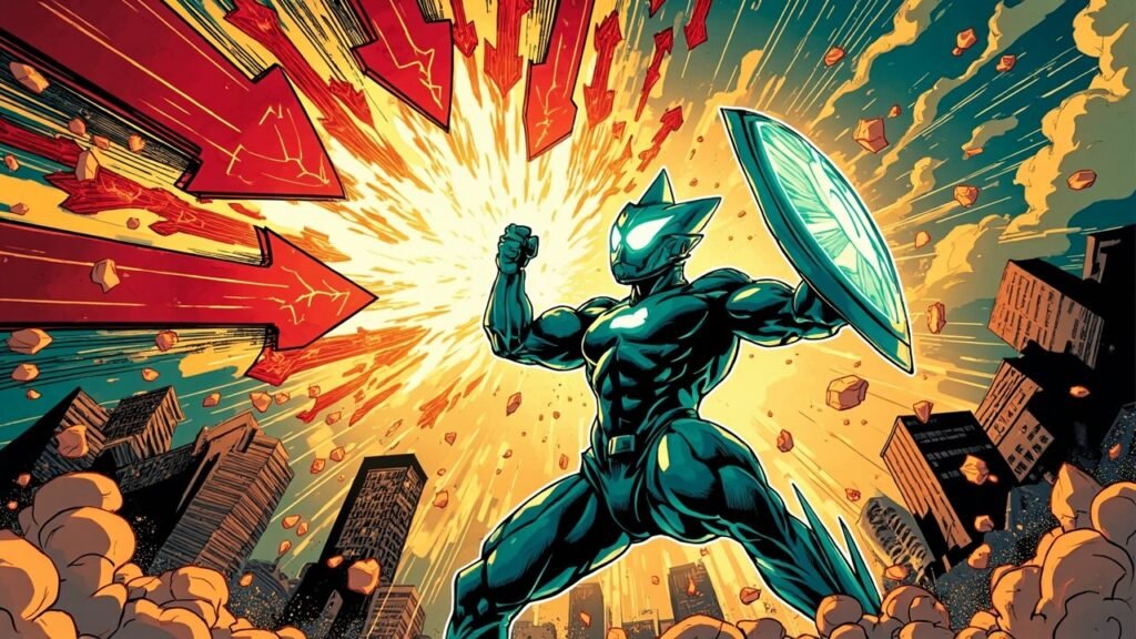 Comic book cover illustration: Ether Liquidation Cascade Erases $356M as Crypto Flush Reshapes Leverage Map