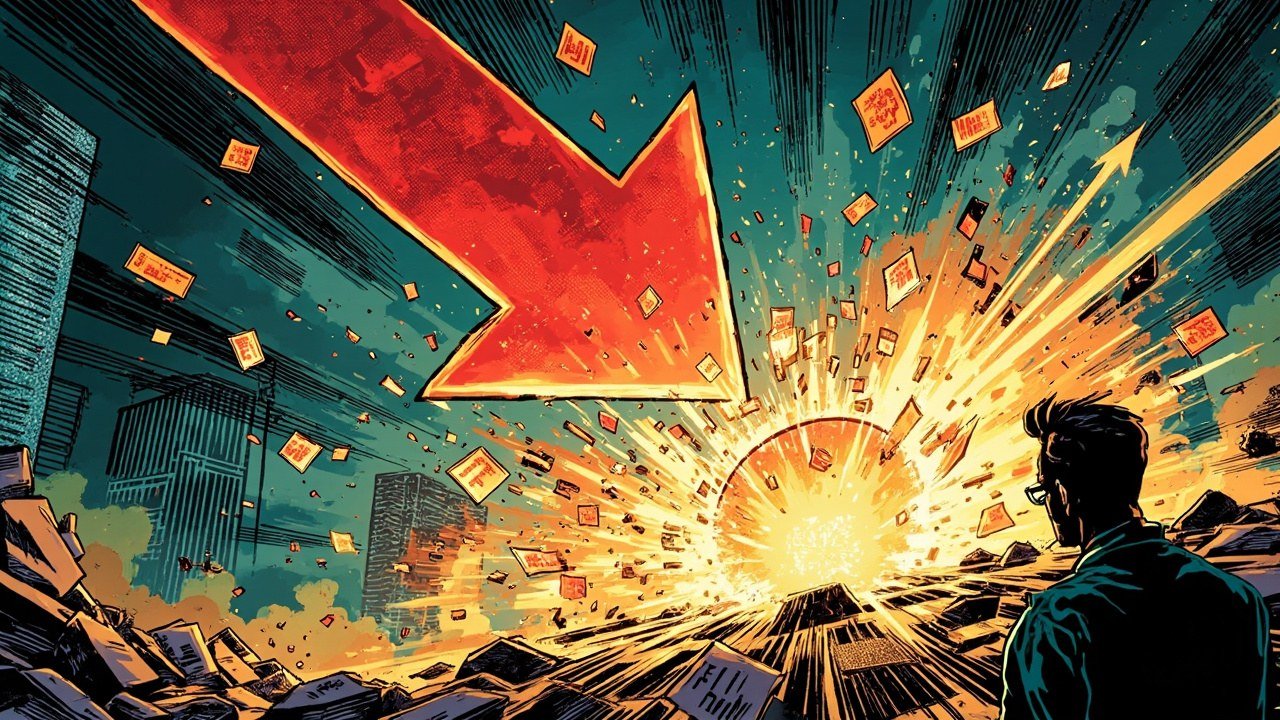 Comic book cover illustration for CoinCustard CRYPTO article: Crypto ETFs 610 million outflows Ethereum Bitcoin funds cap five-week losing run